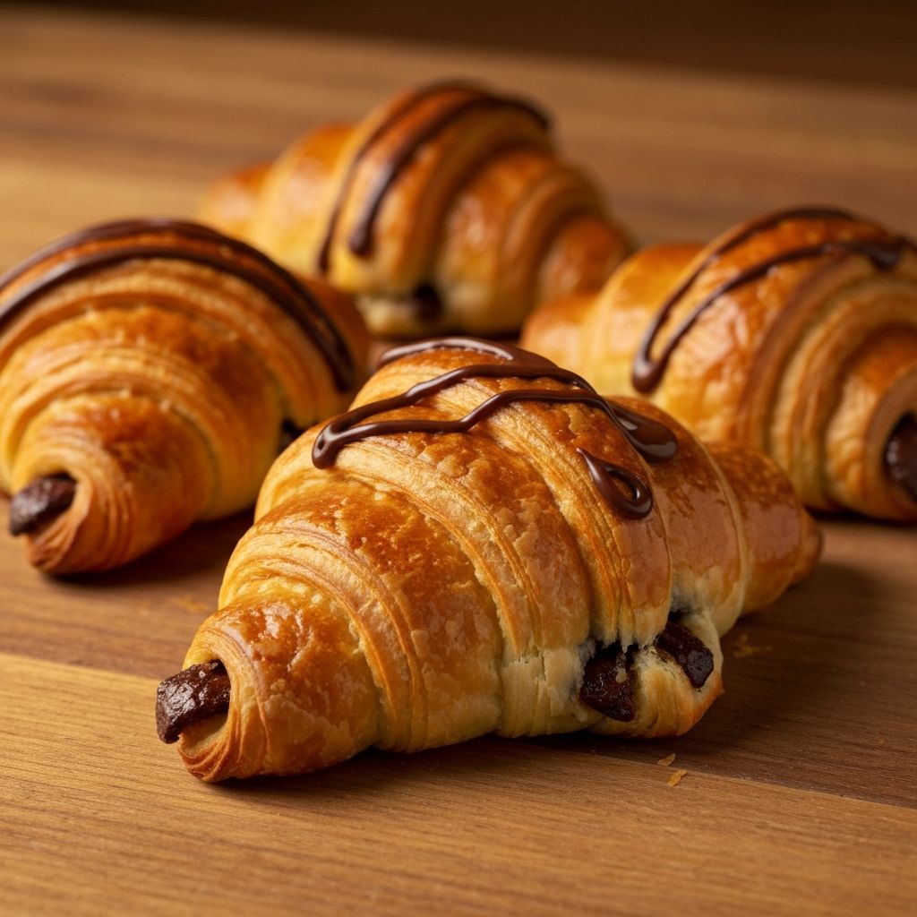 Cornuri cu ciocolată